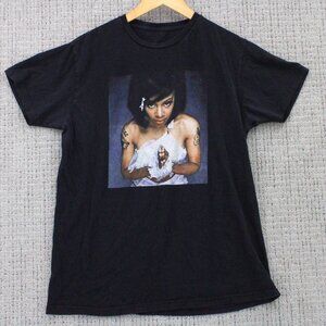 Vintage TLC Shirt Mens Large L Black Short Sleeve Lisa Praying 90s R&B Rap Music